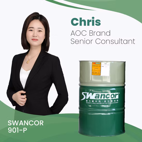 Винилэфирная смола Swancor 901 для стекловолоконных труб, резервуаров для хранения, обессеривания дымовых газов, сталелитейной промышленности, химической промышленности, нефтехимической промышленности